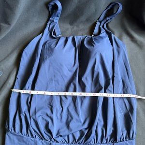 Navy blue swim top from Lands’ End, Size 14